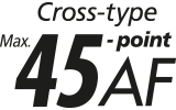 45 all cross type AF